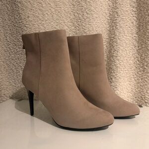 New Look Taupe Heeled Boots